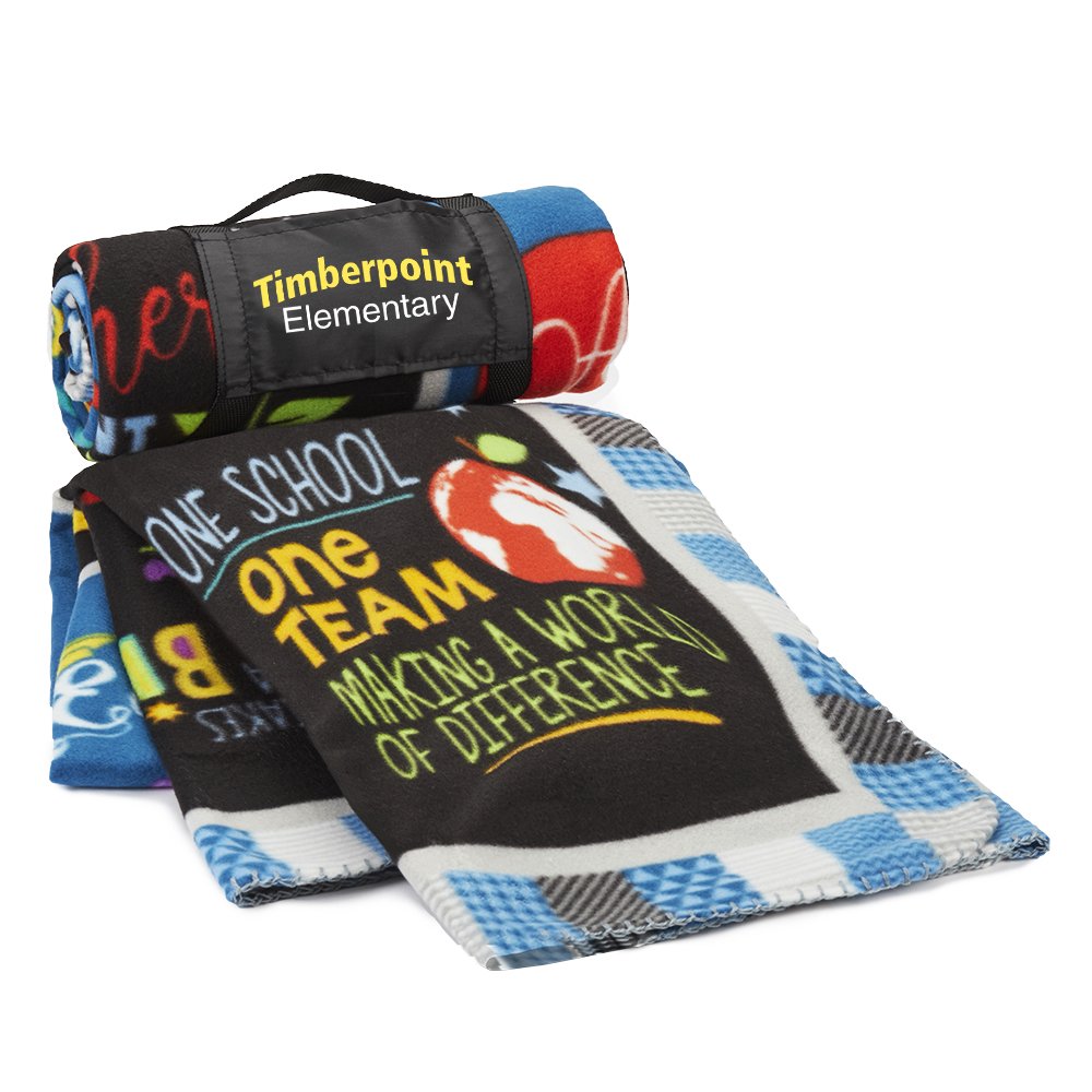 Teachers & Staff Motivational Roll-Up Eco Blanket - Personalization Available