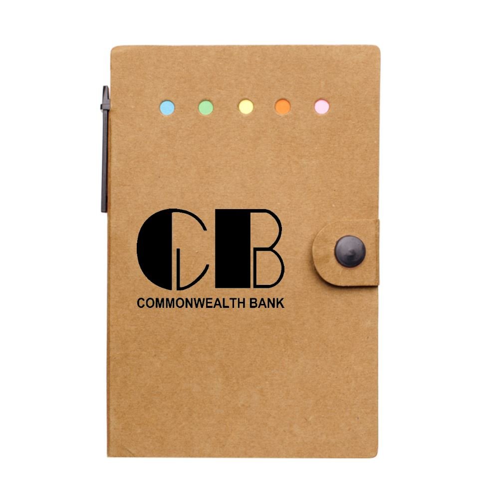 Jotter With Sticky Notes & Pen - Personalization Available