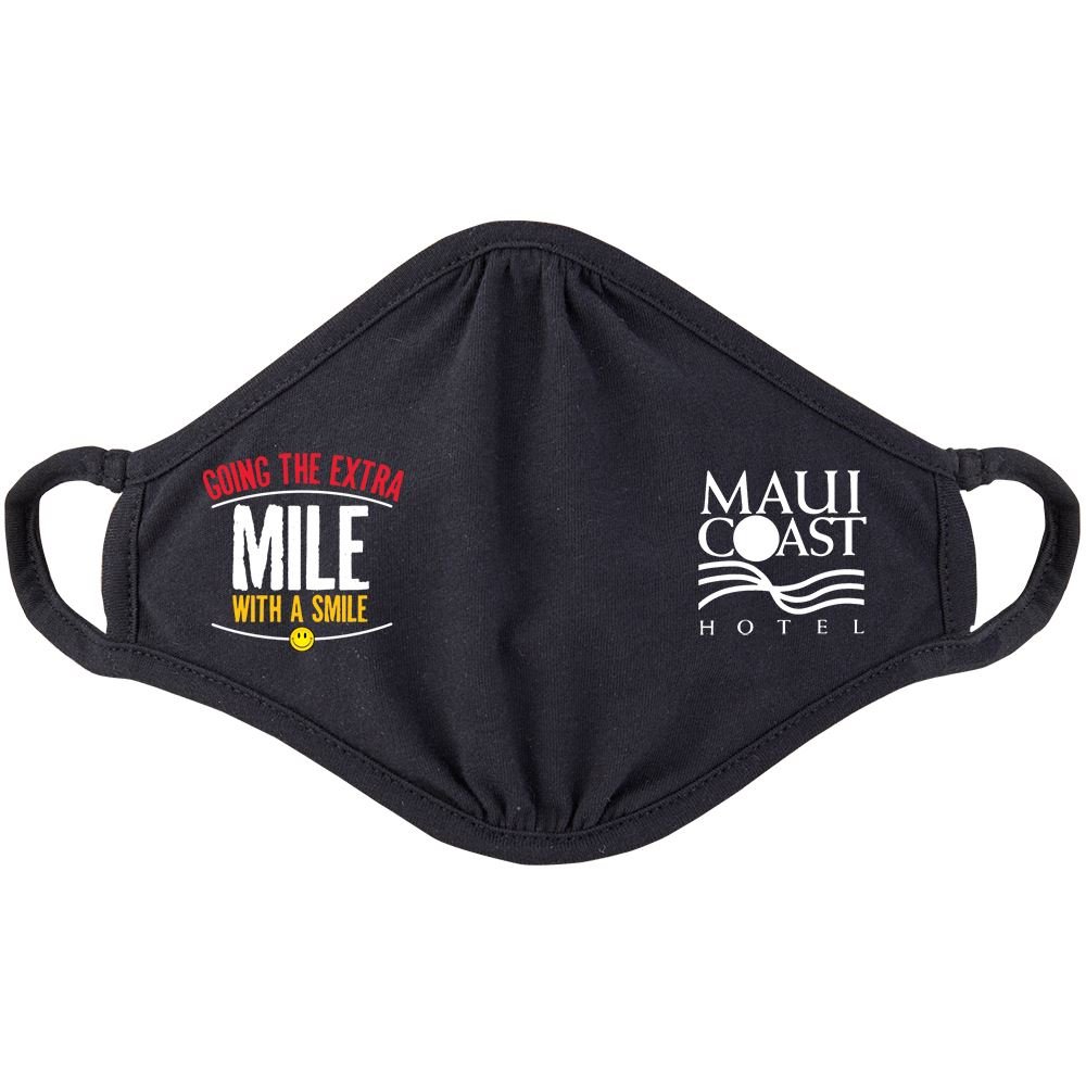 Going The Extra Mile With A Smile 2-Ply 100% Cotton Mask - Personalization Available