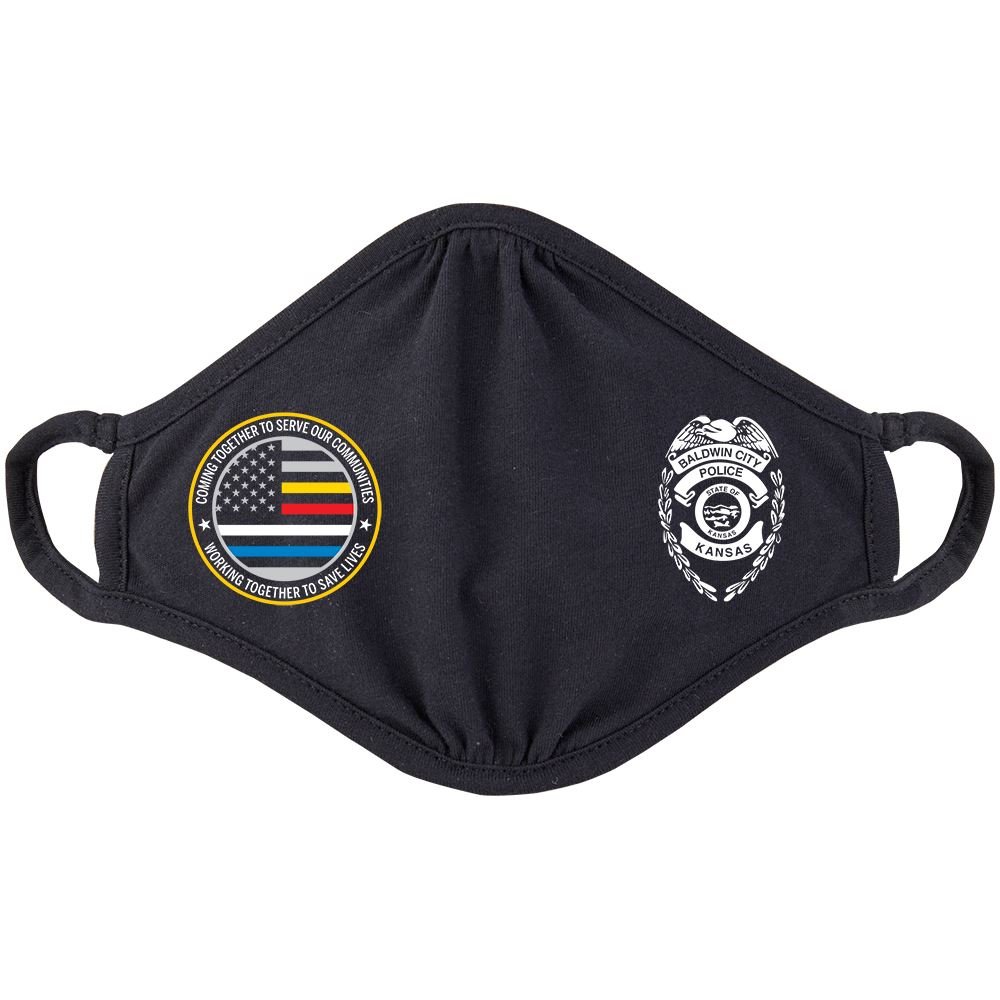 First Responders Strong 2-Ply 100% Cotton Mask - Personalization Available