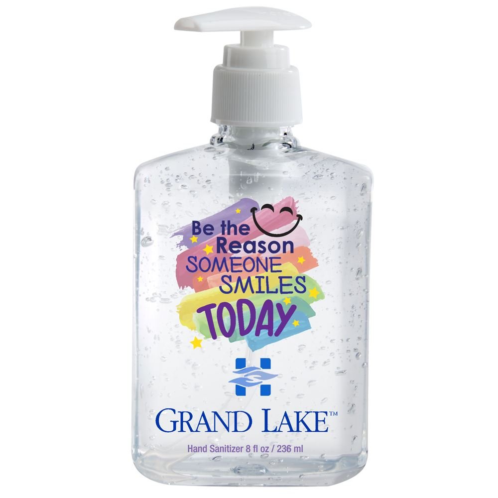 Be The Reason Someone Smiles Today 8-Oz. Sanitizer Gel Pump - Personalization Available