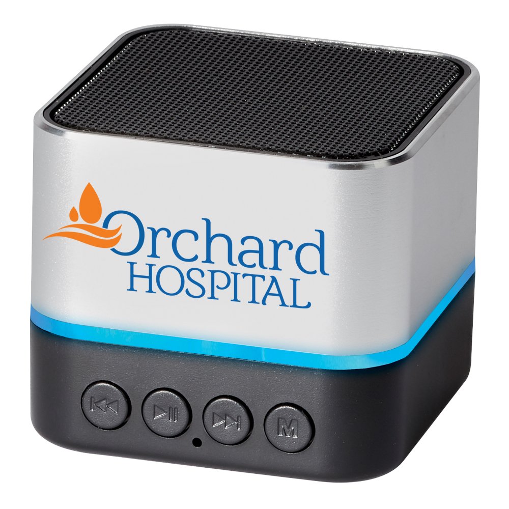 Two-Tone Metal Light-Up Bluetooth® Speaker - Personalization Available