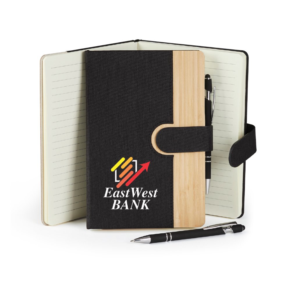 rPET Bamboo Journal & Stylus Pen - Personalization Available