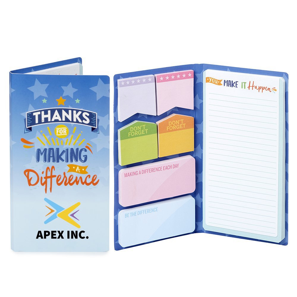 Thanks for Making a Difference Sticky Note Gift Set - Personalization Available