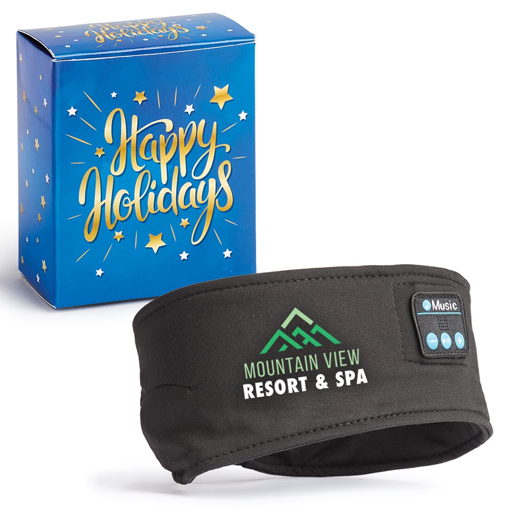 Bluetooth® Headphone Headband in Holiday Gift Box - Personalization Available
