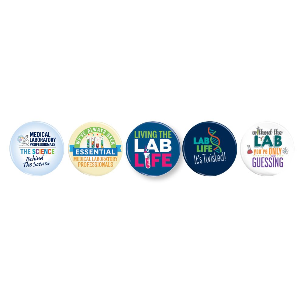 Medical Laboratory Professionals Mini Button Assortment - Pack of 25 ...