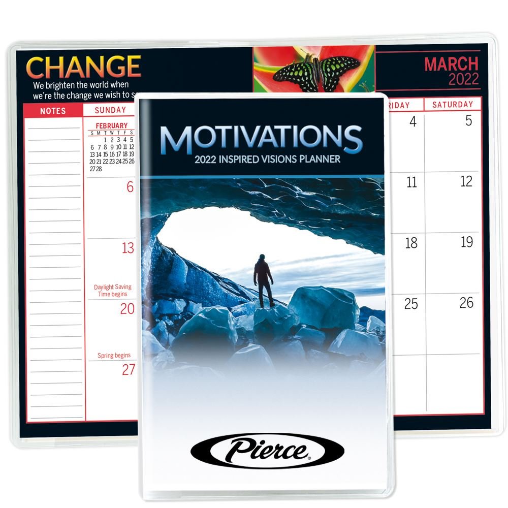 Motivations 2022 Deluxe Monthly Planner - Personalization Available
