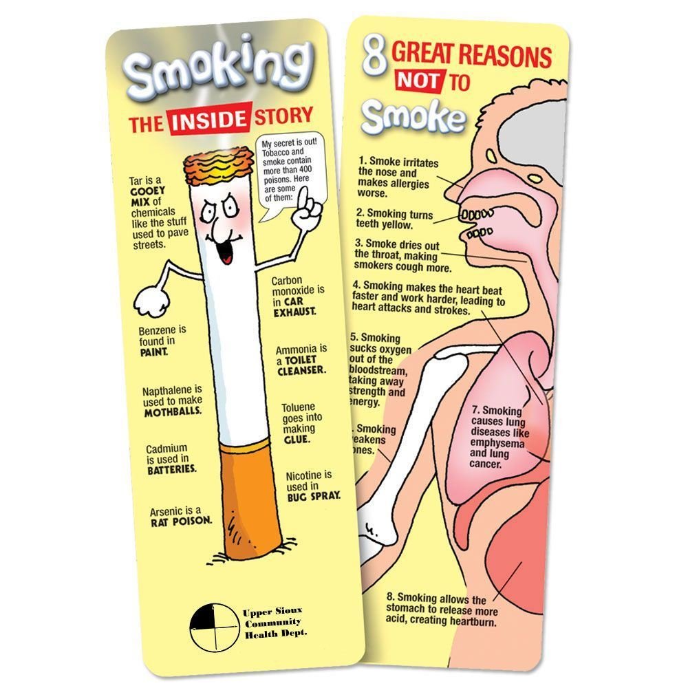 Smoking: The Inside Story Bookmark - Personalization Available