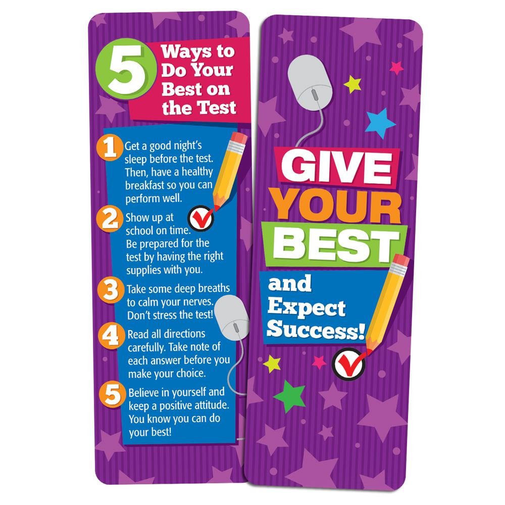 Give Your Best And Expect Success! Bookmarks - Pack of 25