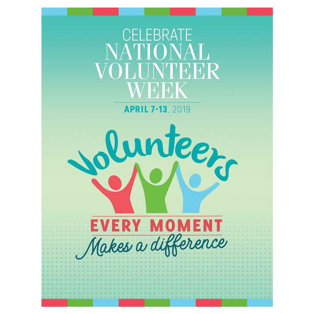 Volunteers: Every Moment Makes A Difference Event Poster