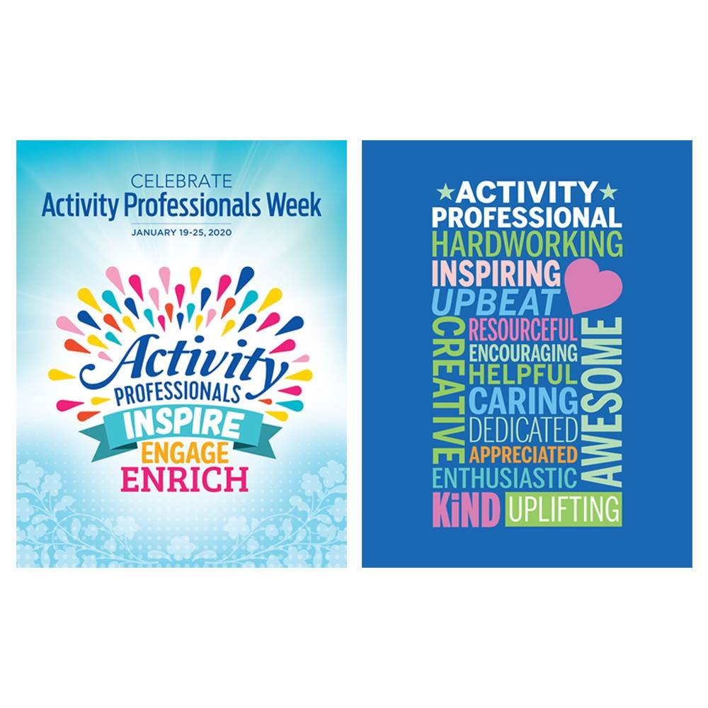 Activity Professionals: Inspire, Engage, Enrich 2-Sided Event Poster