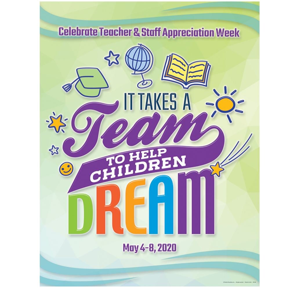 It Takes A Team To Help Children Dream Event Poster - Pack of 5