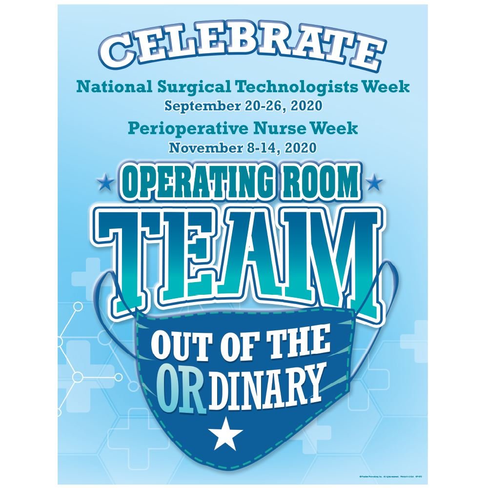 Operating Room Team: Out Of The OR-dinary Event Week Poster - 5 per pack