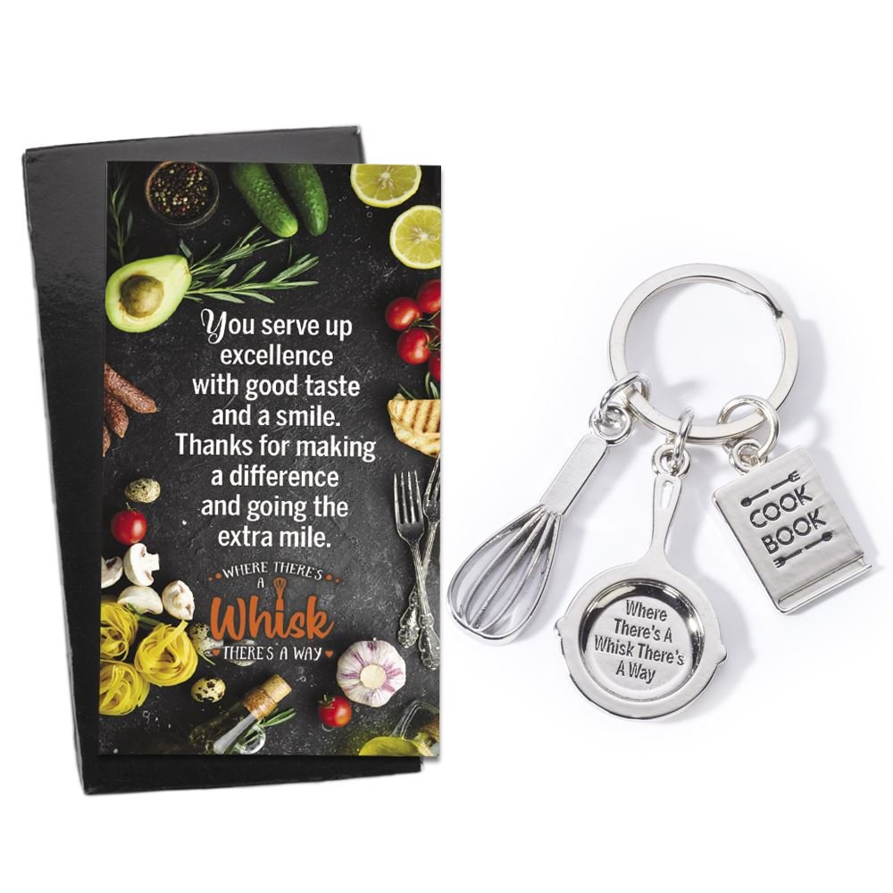 Where There's A Whisk There's A Way Key Tag With Keepsake Card