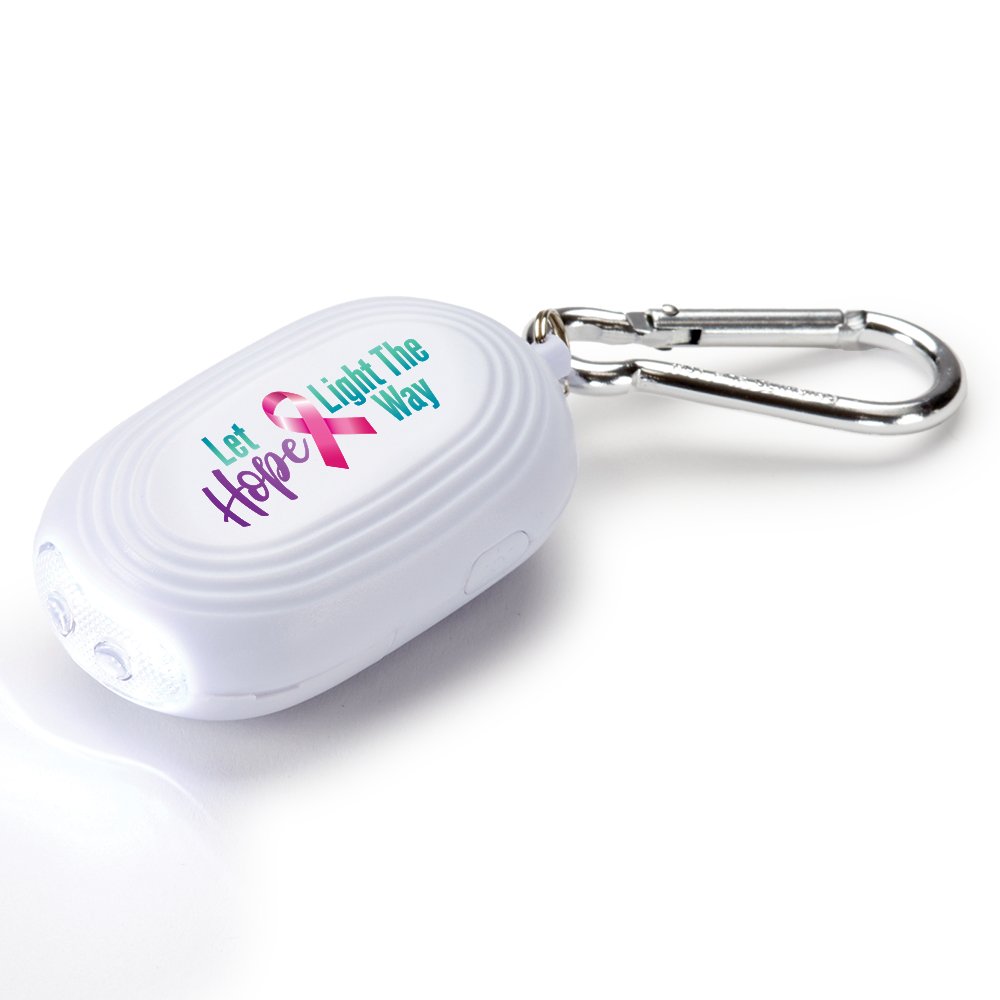 Let Hope Light the Way Personal Safety Mate Alarm & Flashlight With Carabiner