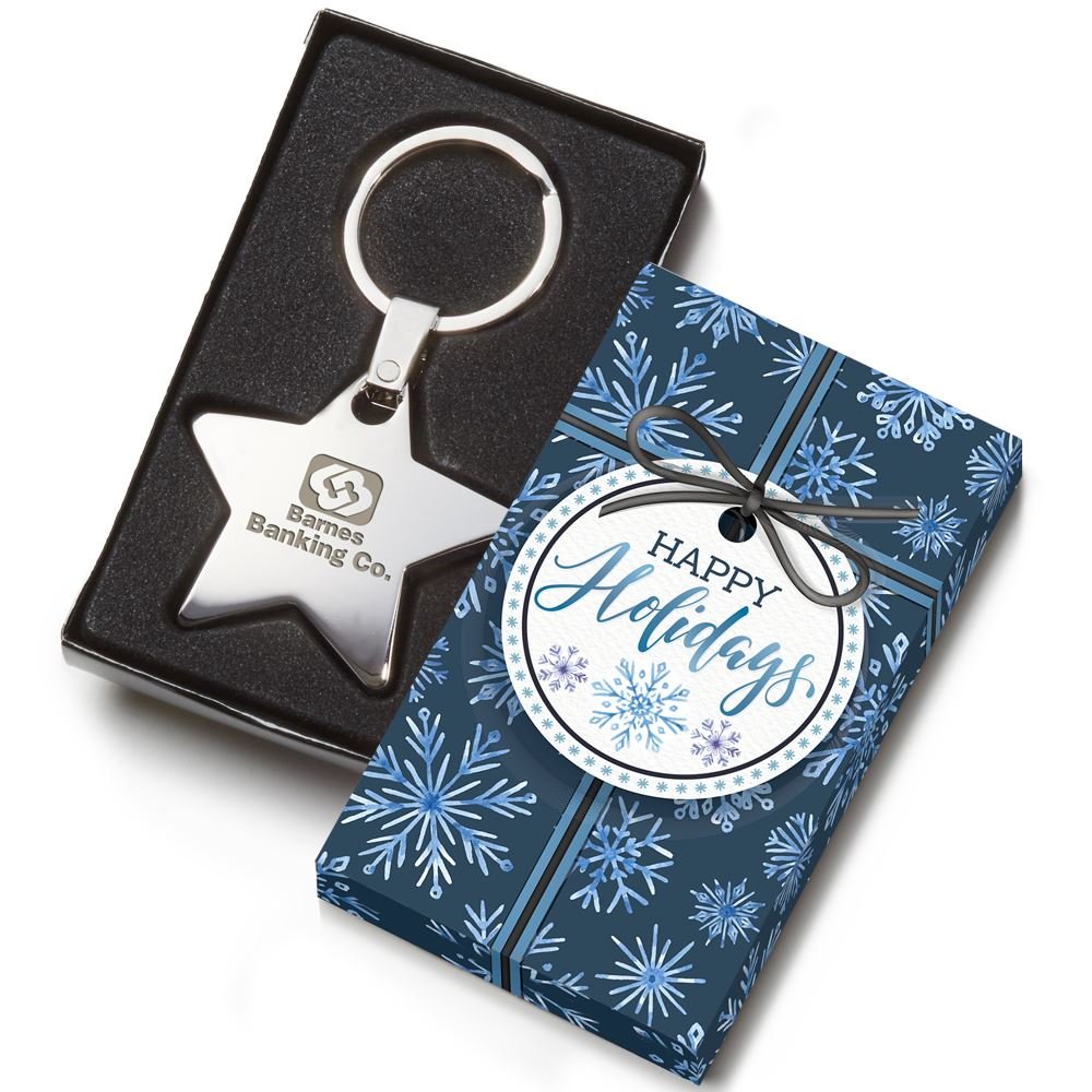 Star Key Tag Gift Set With Holiday Box - Personalization Available ...