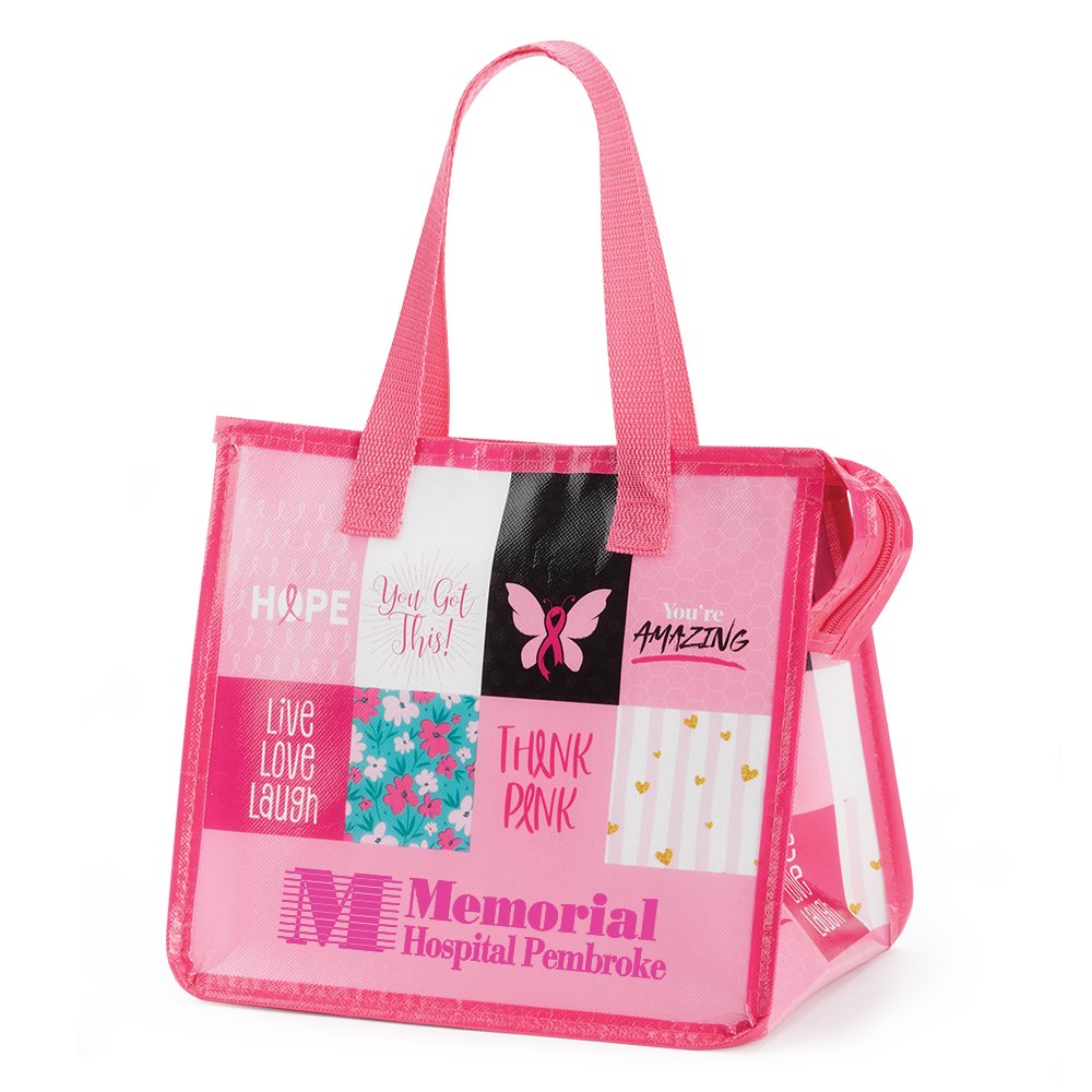 Patchwork of Positivity Insulated Laminated Eco-Lunch Bag - One-Color Personalization Available