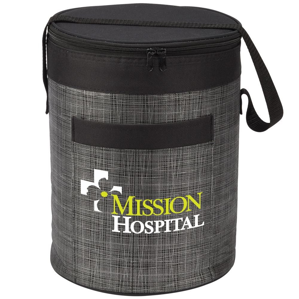 Black Brookville Barrel Cooler Bag - Full-Color Personalization Available