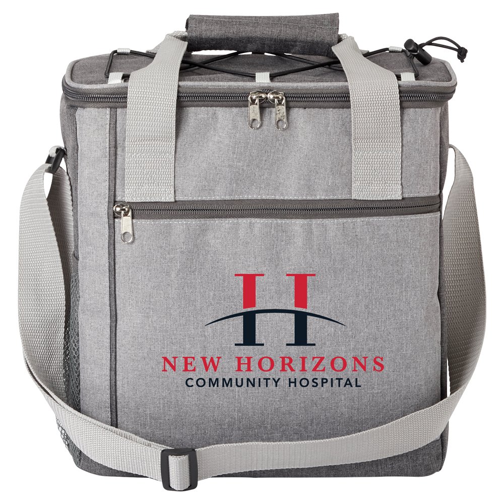 Riley 16-Can Heathered Lunch/Cooler Bag - Embroidered Personalization Available