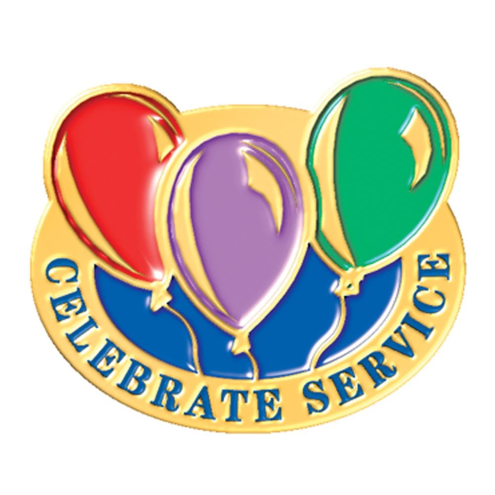 Celebrated Service Lapel Pin With Presentation Card