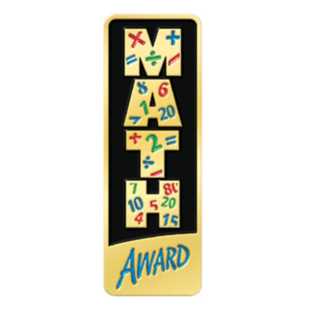 Math Award Rectangle Lapel Pin | Positive Promotions
