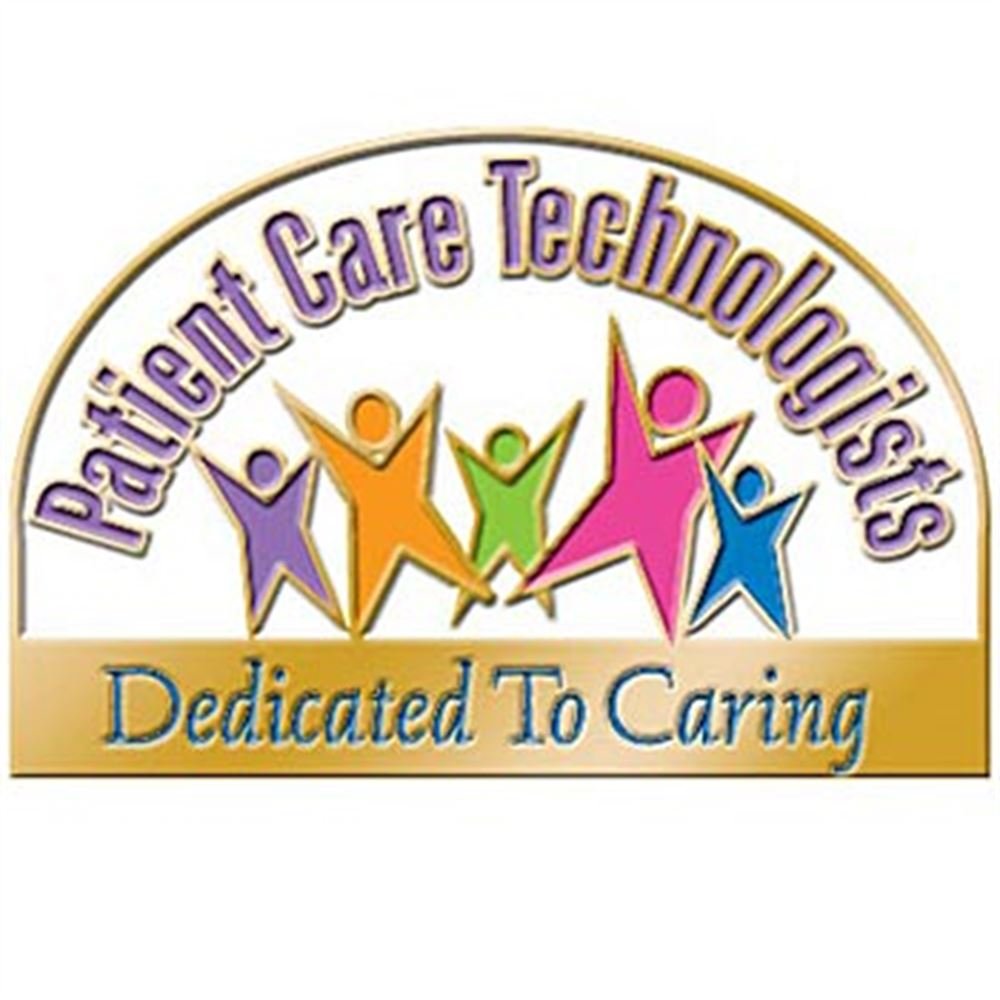 Patient Care Technologists: Dedicated To Caring Lapel Pin with Presentation Card