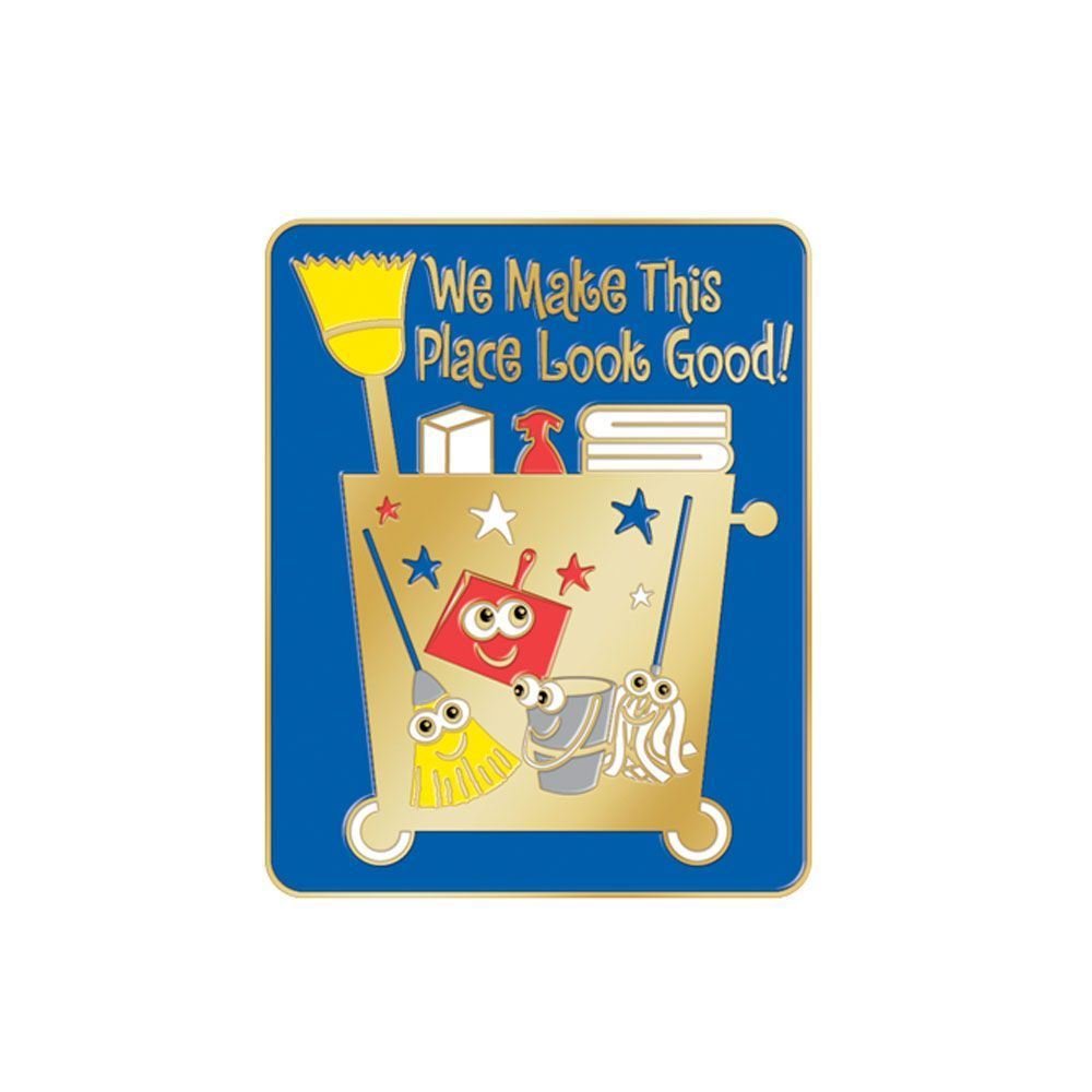 We Make This Place Look Good! Lapel Pin with Presentation Card