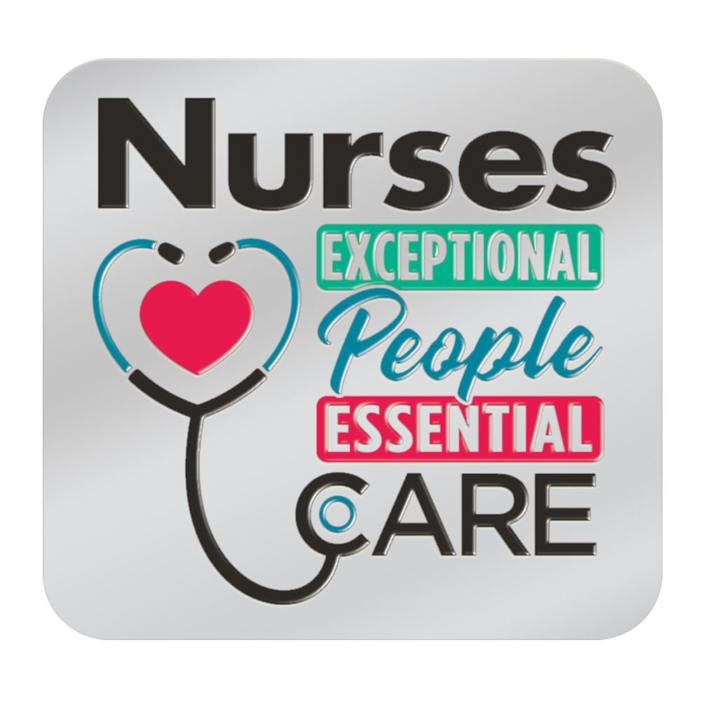 Nurses Exceptional People, Essential Care Lapel Pin With
