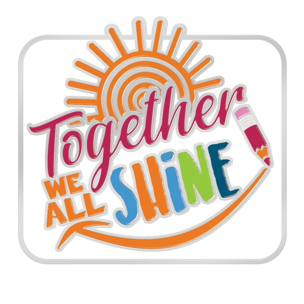 Together We All Shine Lapel Pin With Presentation Card
