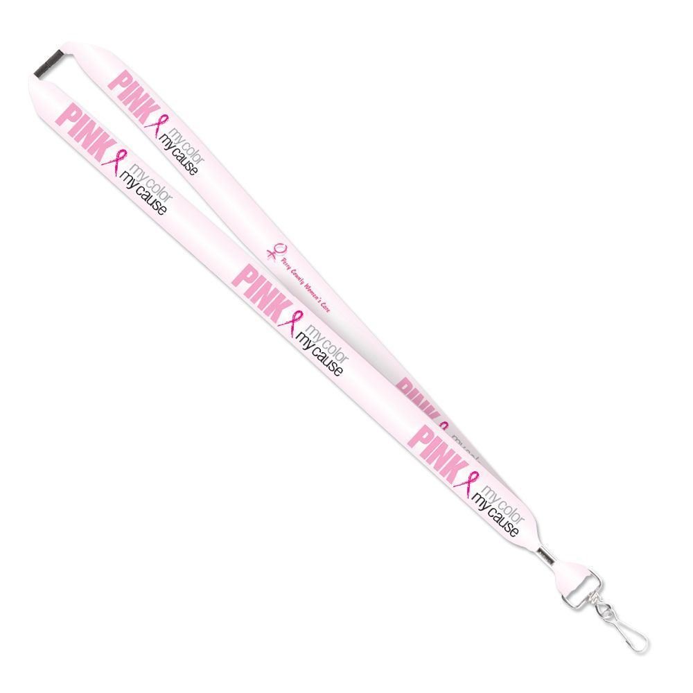 Pink My Color My Cause Full-Color Breakaway Lanyard - Personalization Available