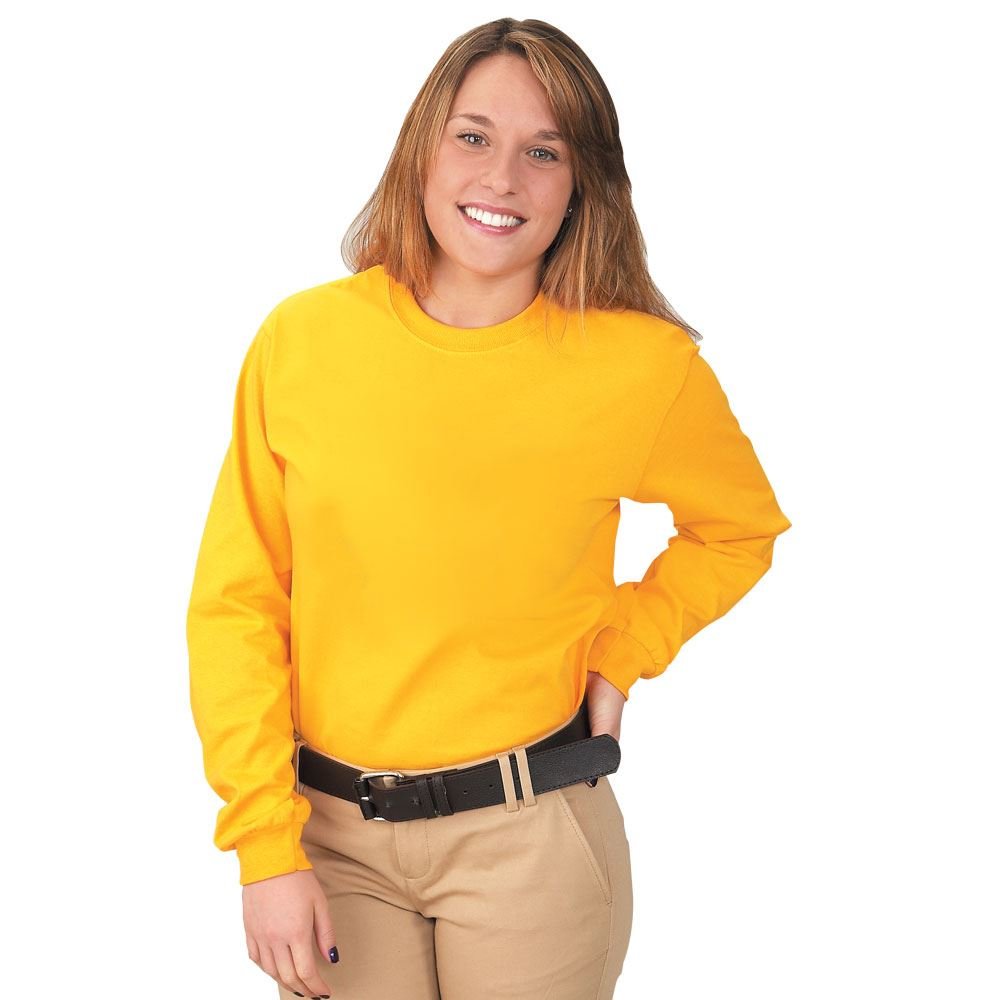GIldan® Adult Unisex 100 Cotton Jersey LongSleeved TShirt Positive