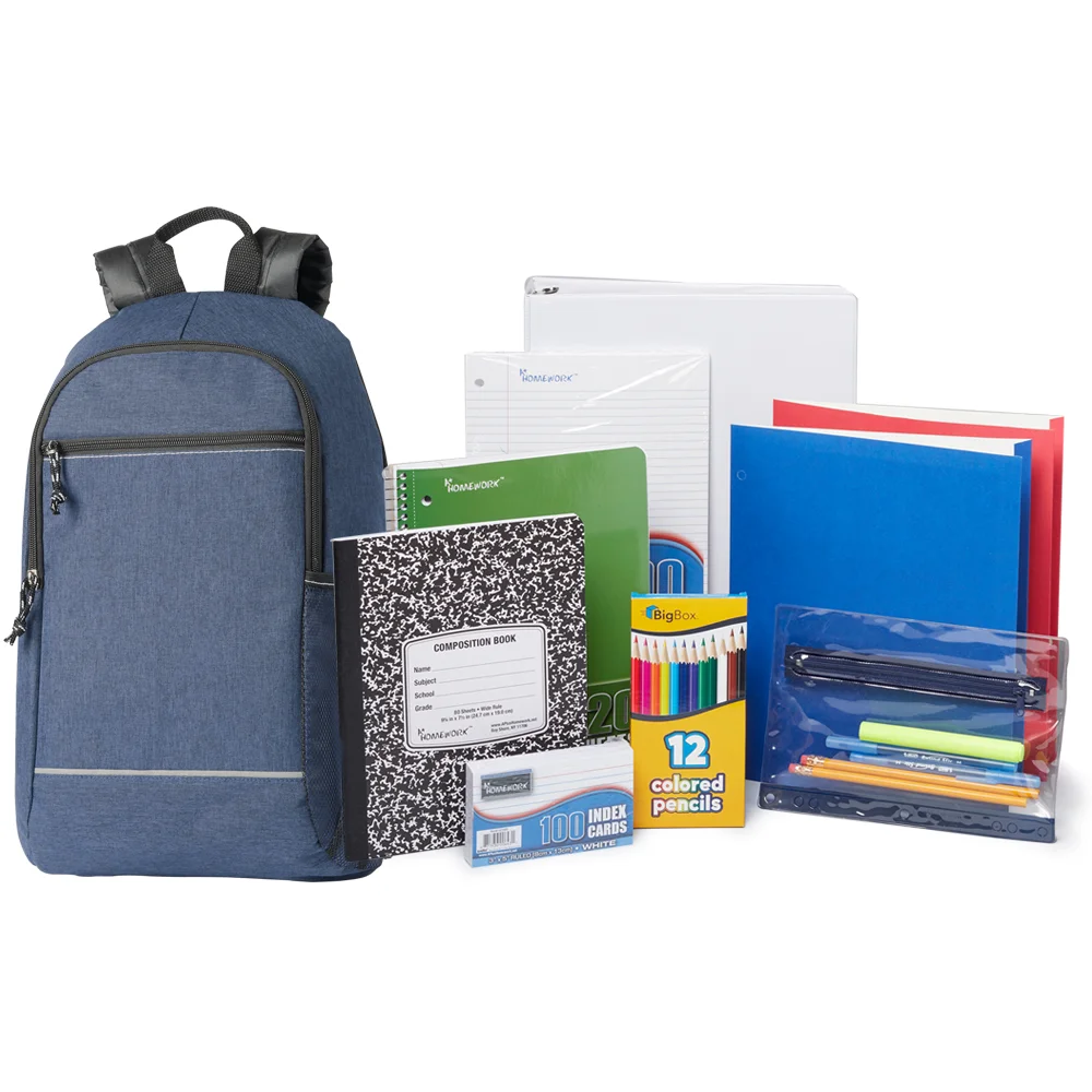 Grades 6-8 Budget School Kit in Deluxe Backpack | Positive Promotions Grades 6-8 Budget School Kit in Deluxe Backpack | Positive Promotions