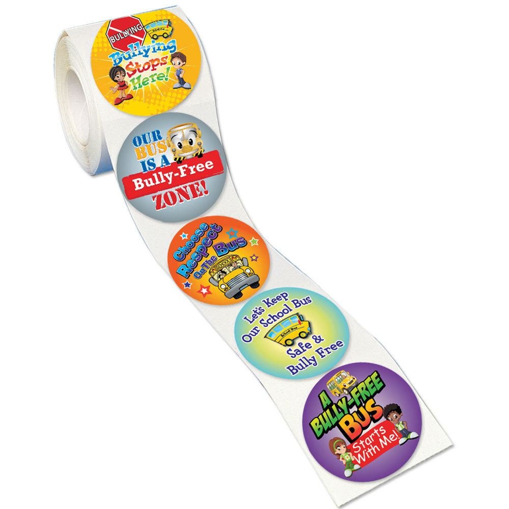 Bullying Stops Here! Safety Stickers-On-A-Roll
