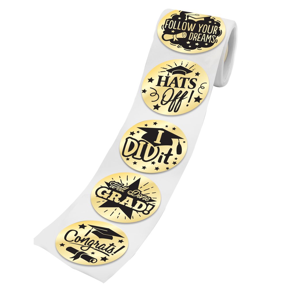 Graduation Stickers - Roll of 200 | Positive Promotions