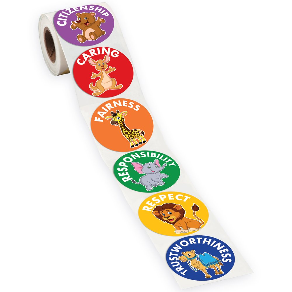 Scouting Character Counts CHARACTER COUNTS!® Stickers-on-a-Roll - Roll of 200 | Positive Promotions