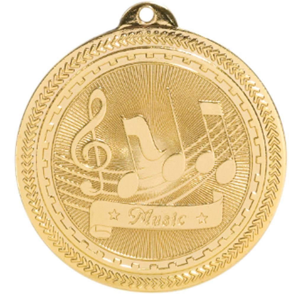 Music Shiny Gold Academic Medallion
