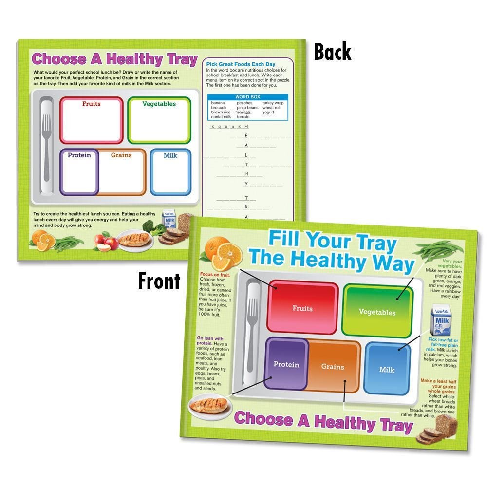 Choose A Healthy Tray 56-Page Activity Tablet