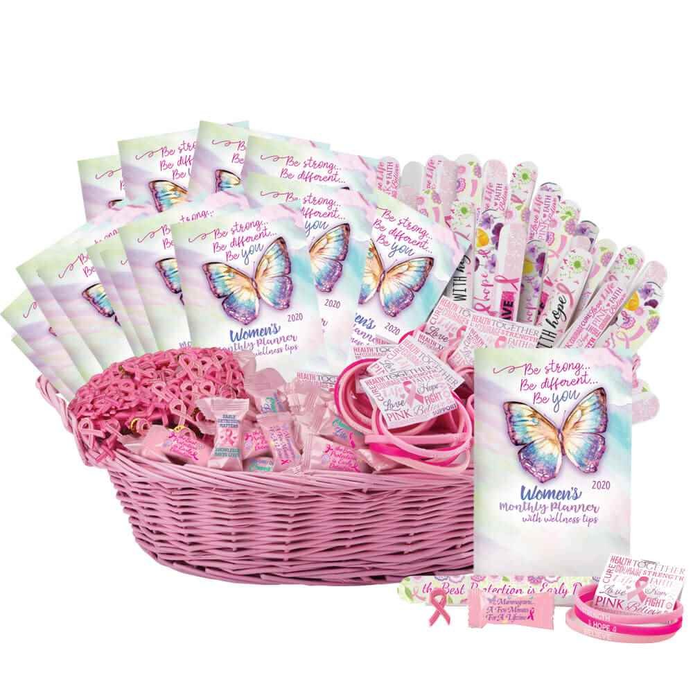 Super Deluxe Breast Cancer Awareness 651-Piece Assortment With Display Basket
