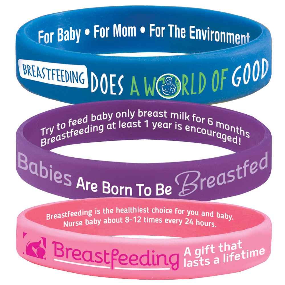 Breastfeeding Silicone Bracelet Assortment Pack