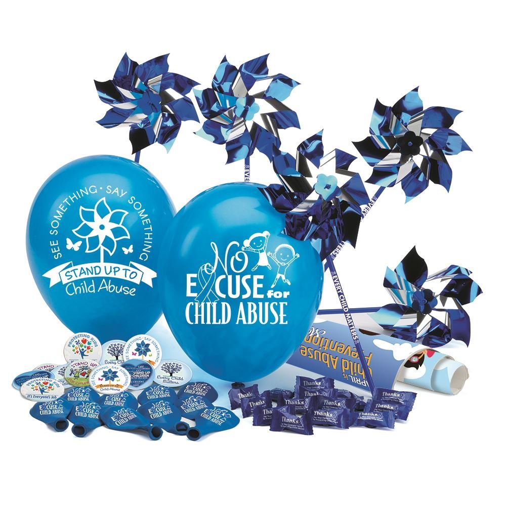 Child Abuse Prevention 380-Piece Awareness Pack