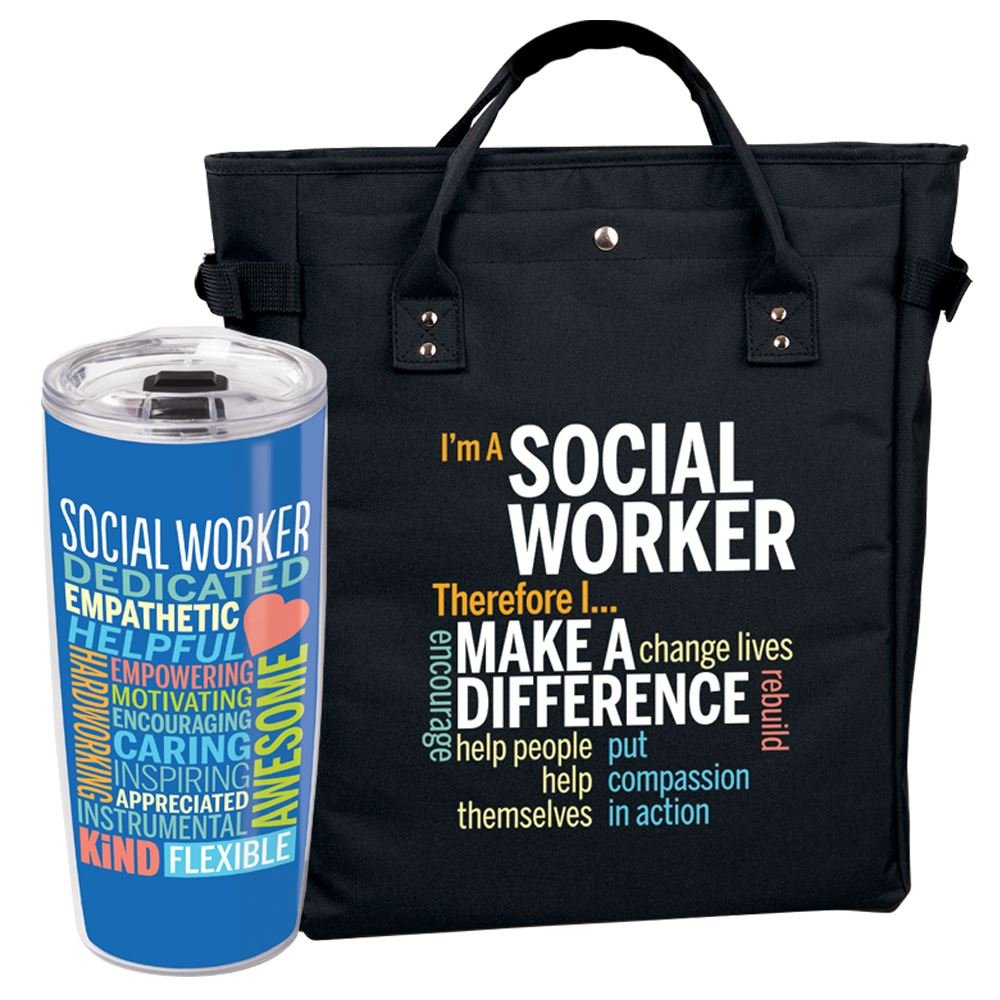 Social Worker Tumbler & Tote Bag/Backpack Combo