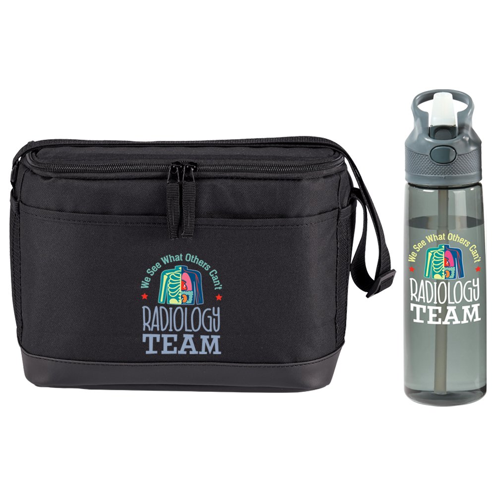 Radiology Team: We See What Others Can't Avalon Lunch/Cooler Bag & Wellness Water Bottle Gift Set
