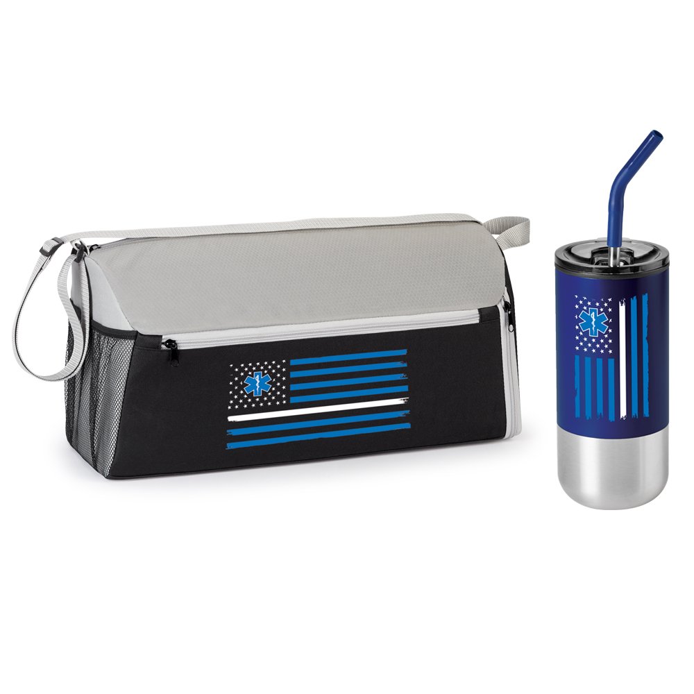 Thin White Line Austin Duffel Bag & Fresno Tumbler Gift Set