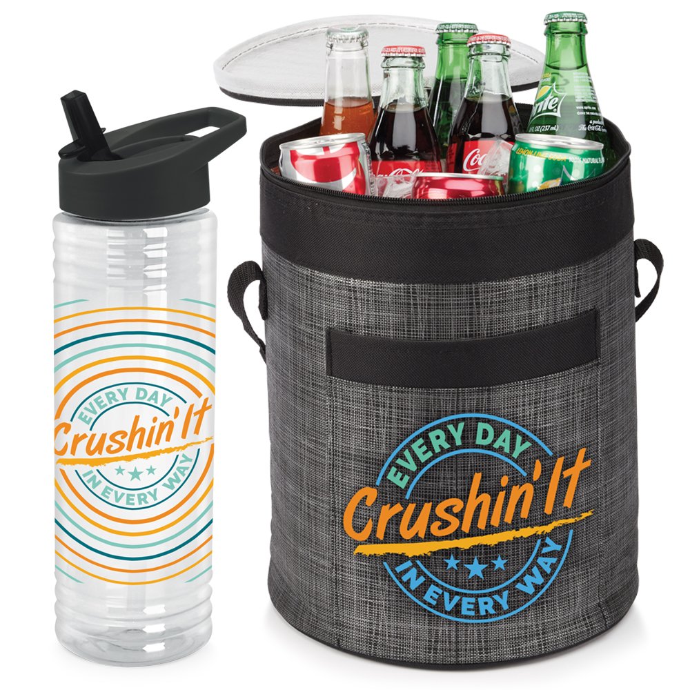 Crushin' It Every Day In Every Way Solara Water Bottle & Cooler Gift Set