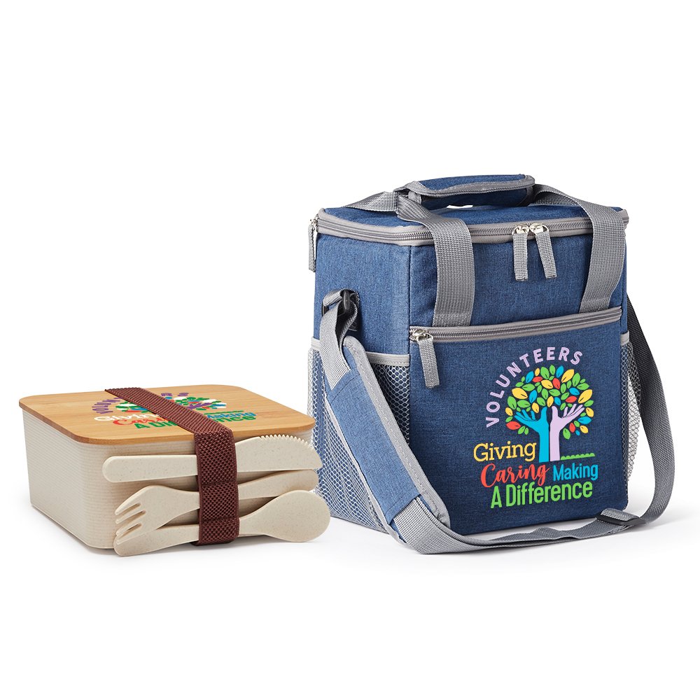 Volunteers Riverside Lunch/Cooler Bag & Food Container Gift Set