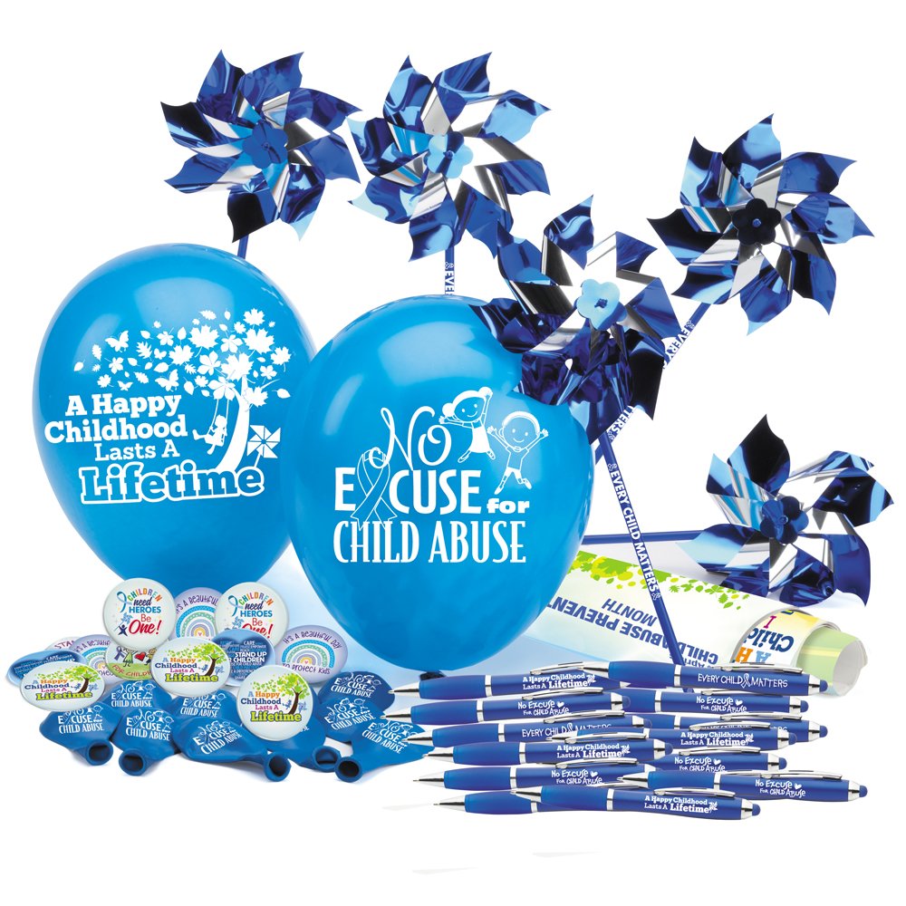 Child Abuse Prevention 155-Piece Awareness Pack