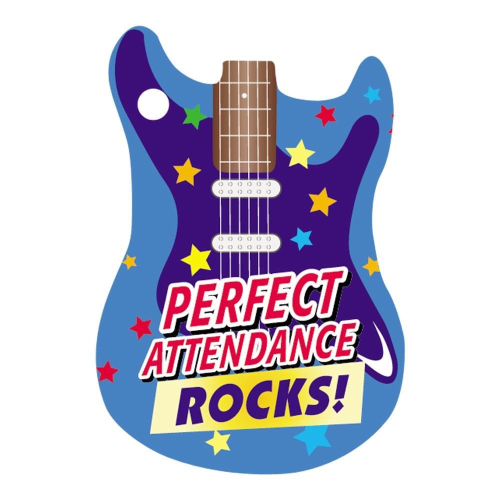 Perfect Attendance Rocks Award Tags With 4" Chains - Pack of 25