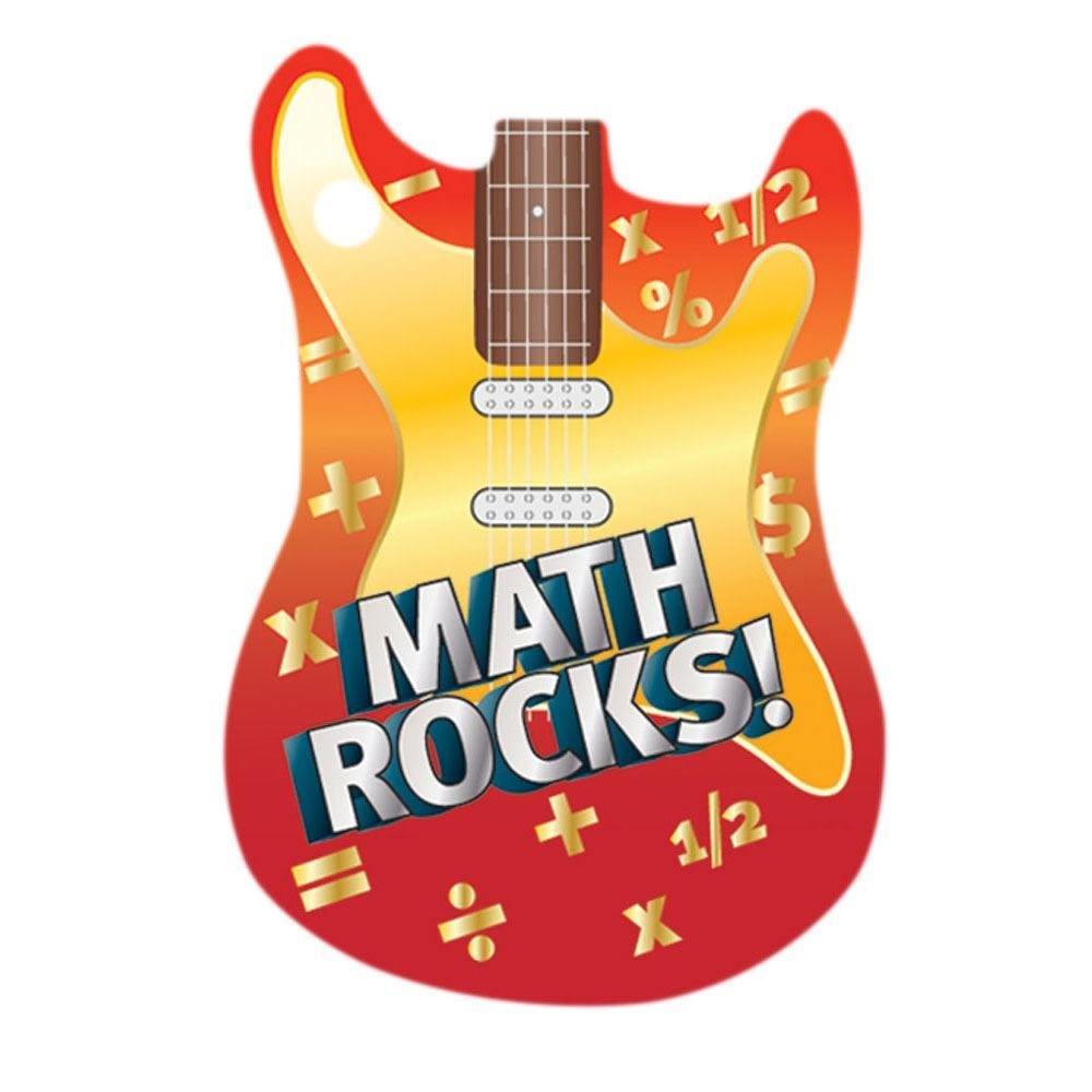 Math Rocks! Laminated Tag With 4