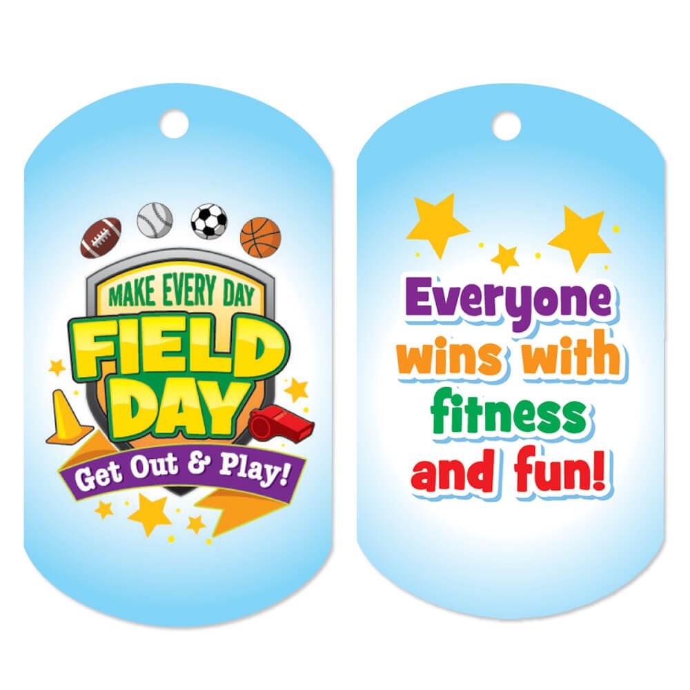 Make Every Day Field Day: Get Out And Play! Award Tags With 4