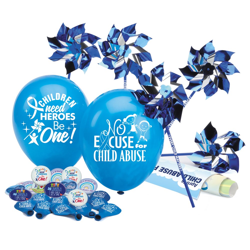 Child Abuse Prevention 130-Piece Awareness Pack